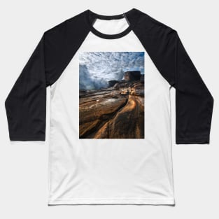 Splash on the rocks along the Bouddi Coastline on NSW Central Coast Baseball T-Shirt